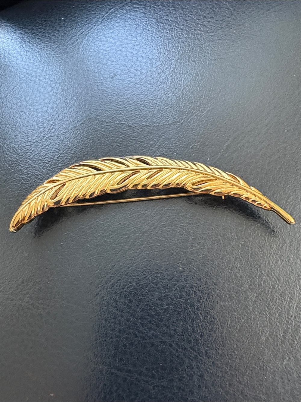 Vintage Authentic Signed Monet Golden Manner Plum Style Brooch 1950s
